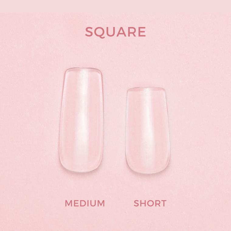 Soft Gel Press On Tipper • Square Short (600 pcs)