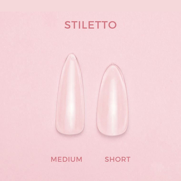 Soft Gel Press On Tipper • Stiletto Medium (600 pcs)