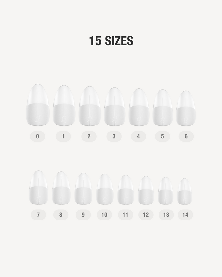 Gel Tips • Almond Short (360 pcs) • The Gel Collection