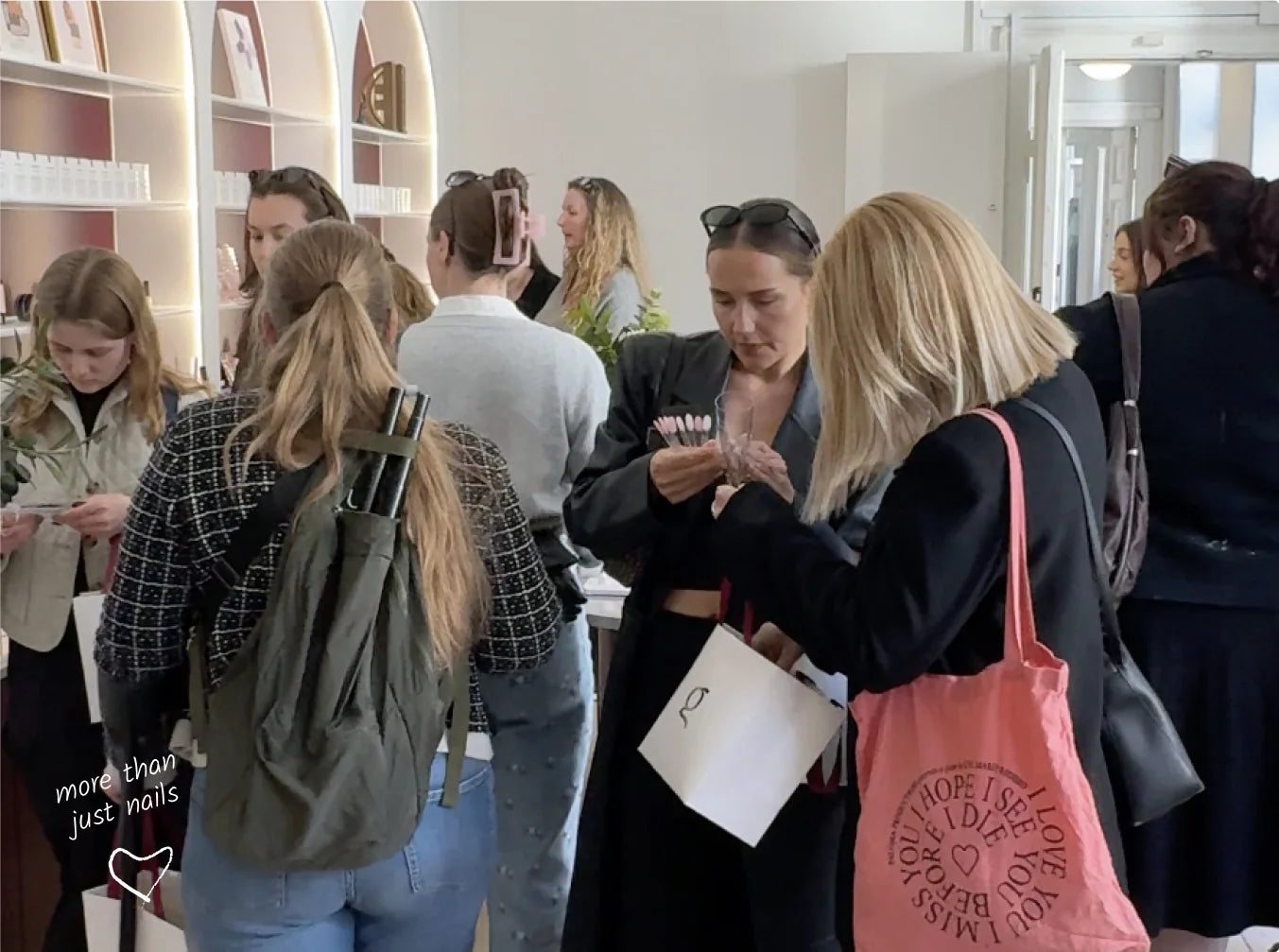 Customers at a The Gel Collection event