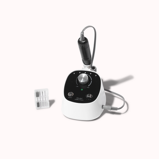 Electric nail file with interchangeable bits for gel nails