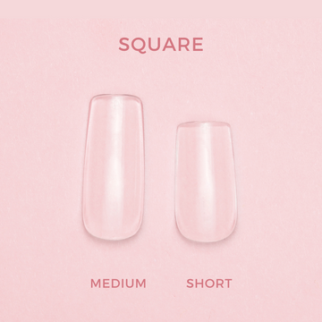 Soft Gel Press On Tipper • Square Medium (600 pcs)