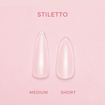 Soft Gel Press On Tipper • Stiletto Medium (600 pcs)