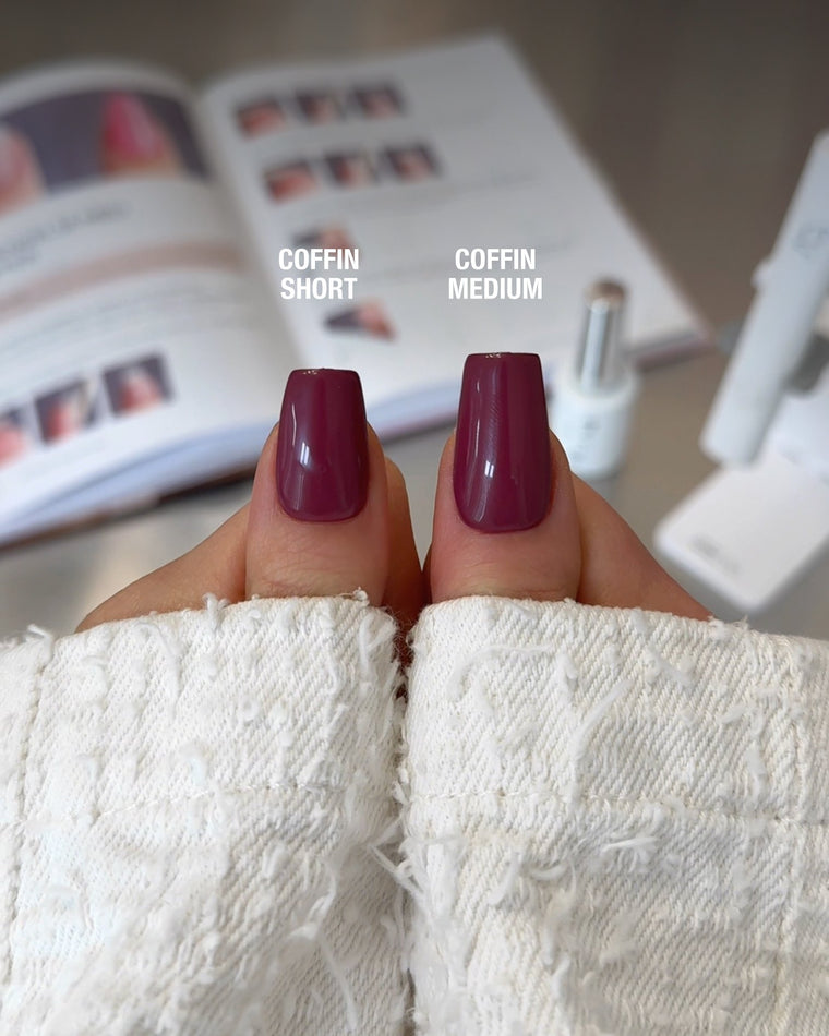 Gel Tips • Coffin Short (360 pcs) • The Gel Collection