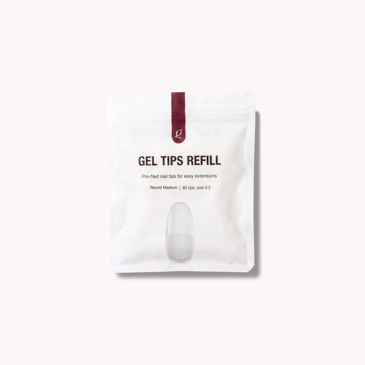 Gel Tips • Round Medium • Refill Bags (60 pcs) • The Gel Collection
