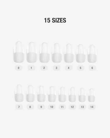 Gel Tips Round Short – 15 sizes
