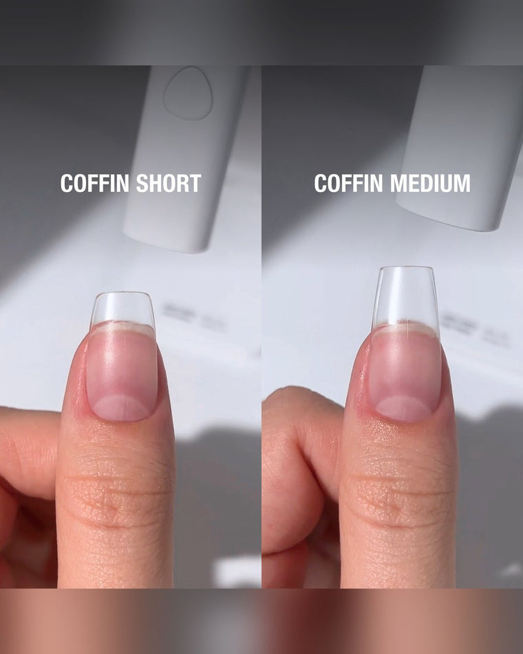 Gel Tips • Coffin Short (360 pcs) • The Gel Collection