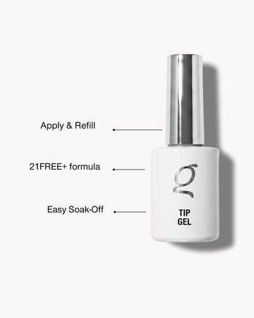 Tip Gel – apply & refill, 21FREE+ formula, easy soak-off